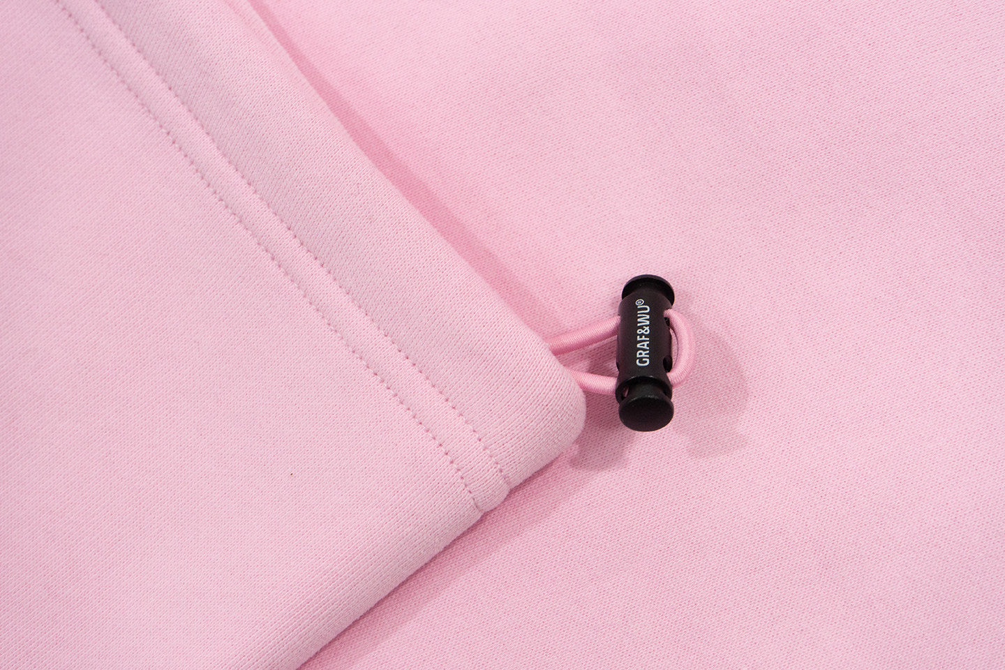 GRAF&WU Brand Letter Embroidered Loose Fleece Sweatpants