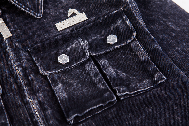 GRAF&WU Metal AK47 Angel Giraffe Military Multi-Pocket Jacket | Tactical Streetwear