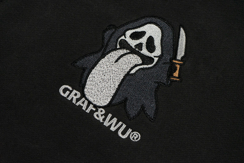 GRAFWU Halloween Black Cat Godzilla Ghost Unisex Sweatshirts