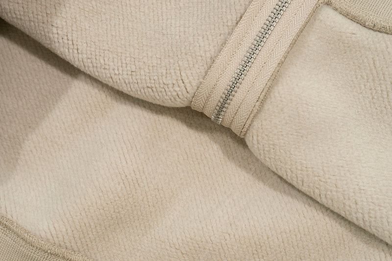 GRAF&WU Vintage AK47 Angel Barn Thick Fleece Zip-up Hoodie