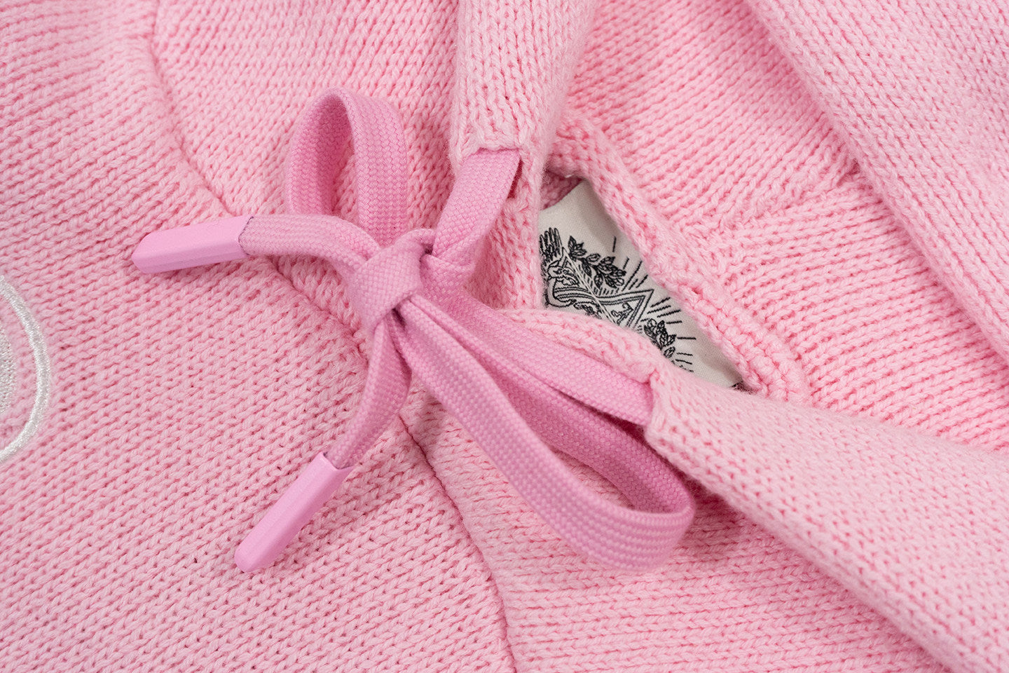 GRAF&WU Trust In Graf Embroidered AK47 Angel Knitted Hoodie Sweater