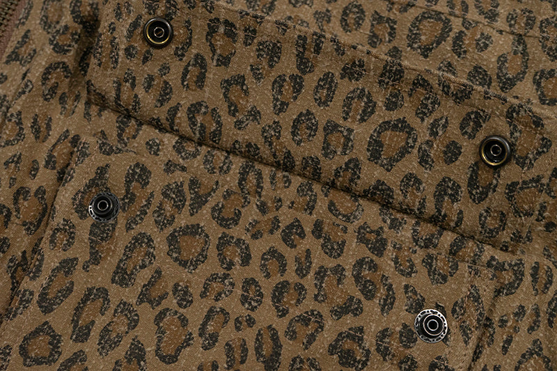 GRAF&WU Vintage Camouflage Leopard Pattern Thick Jacket