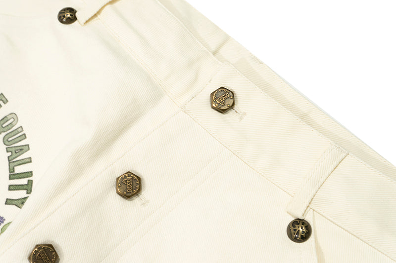 GRAF&WU Brand LOGO Angel Goddess Printing Cargo Pants