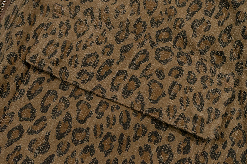 GRAF&WU Vintage Camouflage Leopard Pattern Thick Jacket