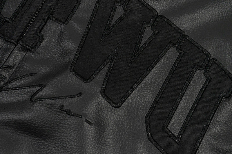 GRAF&WU Racing Gascar Series Retro Leather Jacket