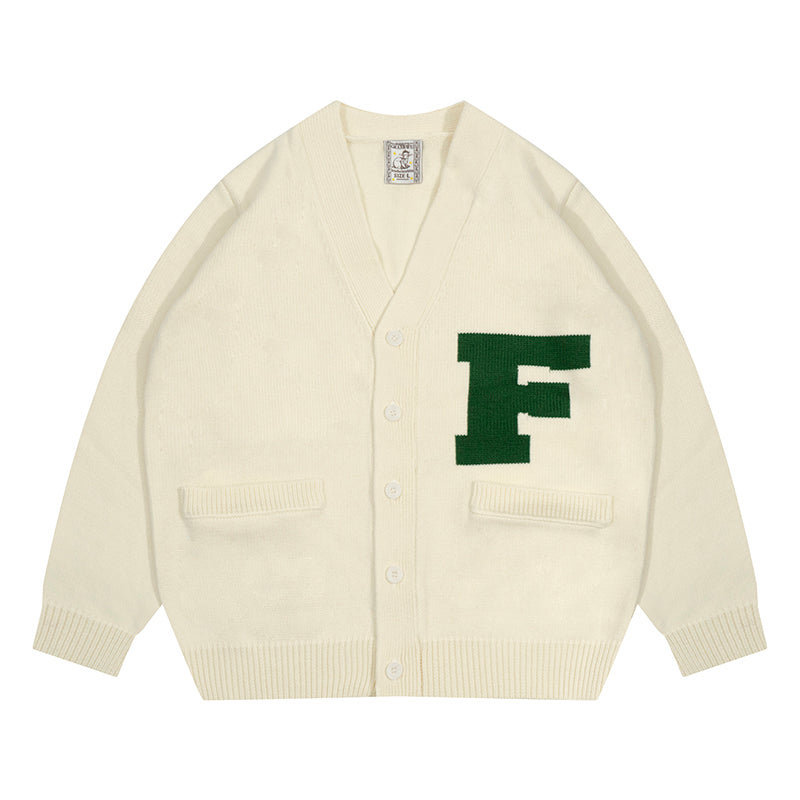 GRAF&WU Winter Vibe Wool Letter man Sweater Knitwear