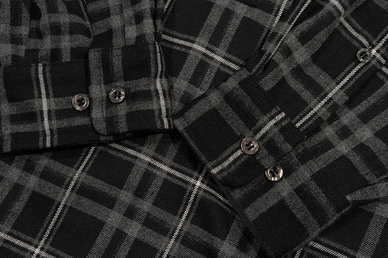 GRAF&WU Brand Giraffe Embroidery Plaid Loose Thin Shirt