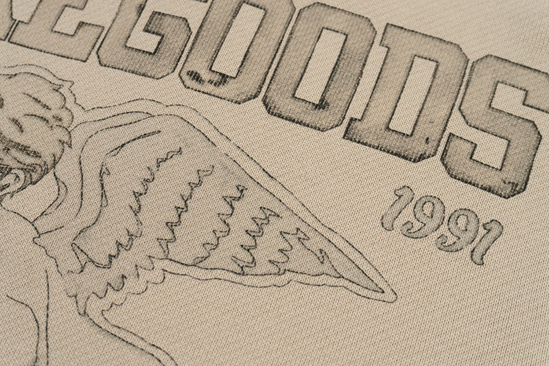 GRAF&WU Vintage AK47 Angel Barn Thick Fleece Zip-up Hoodie