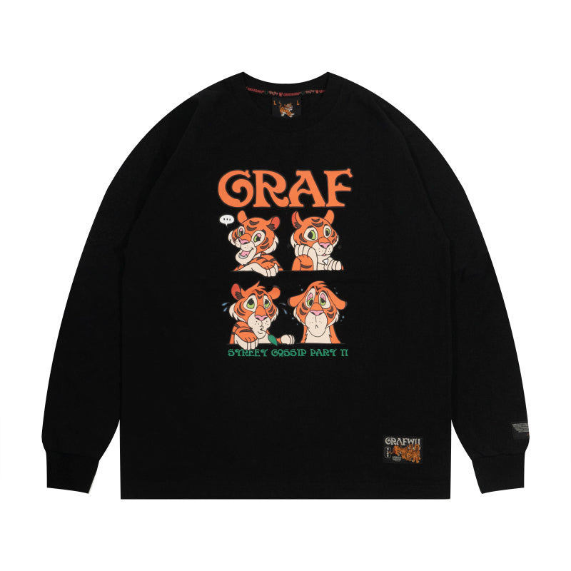 GRAF&WU Street Gossip Series Angel Doberman Long-sleeves Shirt