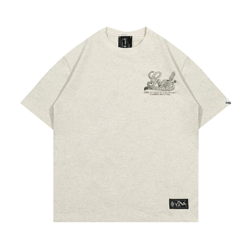 GRAF&WU Floral Giraffe Goddess Print Cozy 100% Cotton T-Shirt