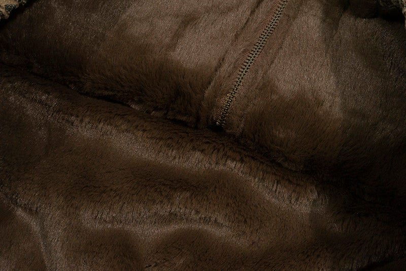 GRAF&WU Vintage Camouflage Leopard Pattern Thick Jacket