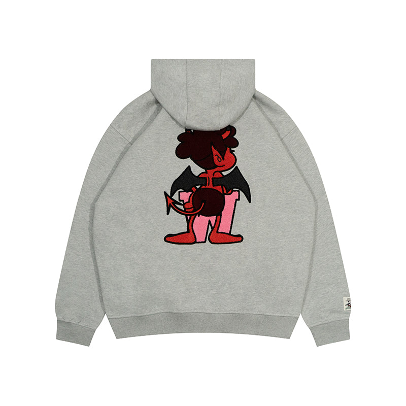 GRAF&WU Angel G Devil W Towel Embroidery Hoodie