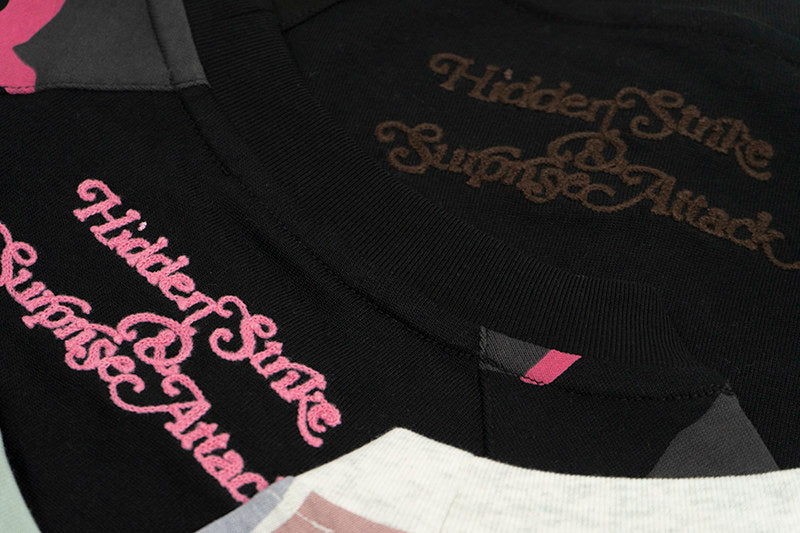 GRAF&WU Hidden Attack Camouflage Loose Raglan Long-Sleeve T-Shirt