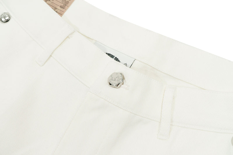 GRAF&WU Shorts Cute Ghost G Letter Logo Shorts Casual Solid Color Cargo Pants Men Women Cotton Shorts Hip-Hop Trend Pants