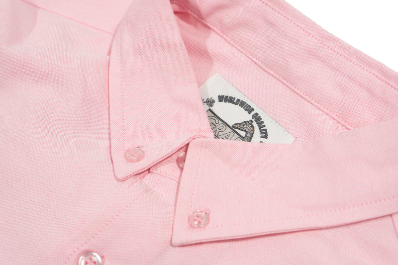 GRAFWU Brand Gradient Letter Embroidery Oxford Shirt
