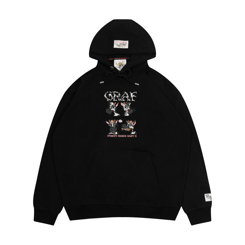 GRAF&WU Street Gossip Series Angel Bunny Doberman Hoodie