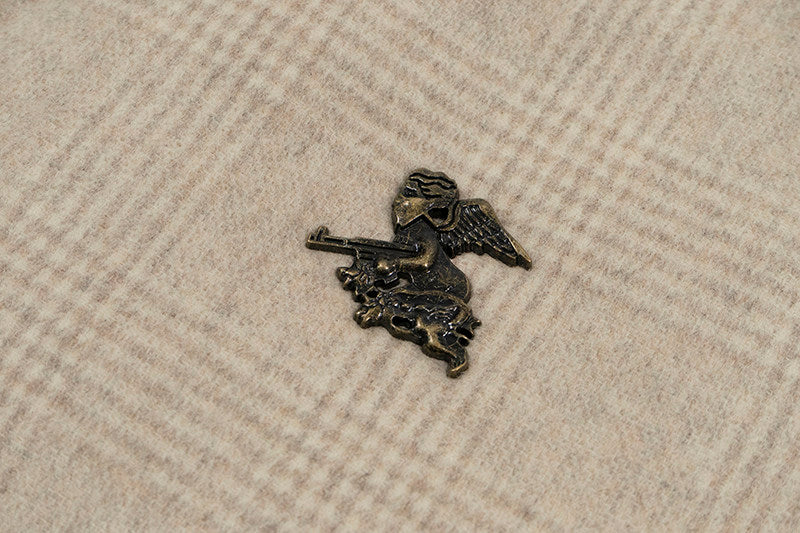 GRAF&WU Leather Collar Luxury Wool Retro Plaid Detroit Jacket