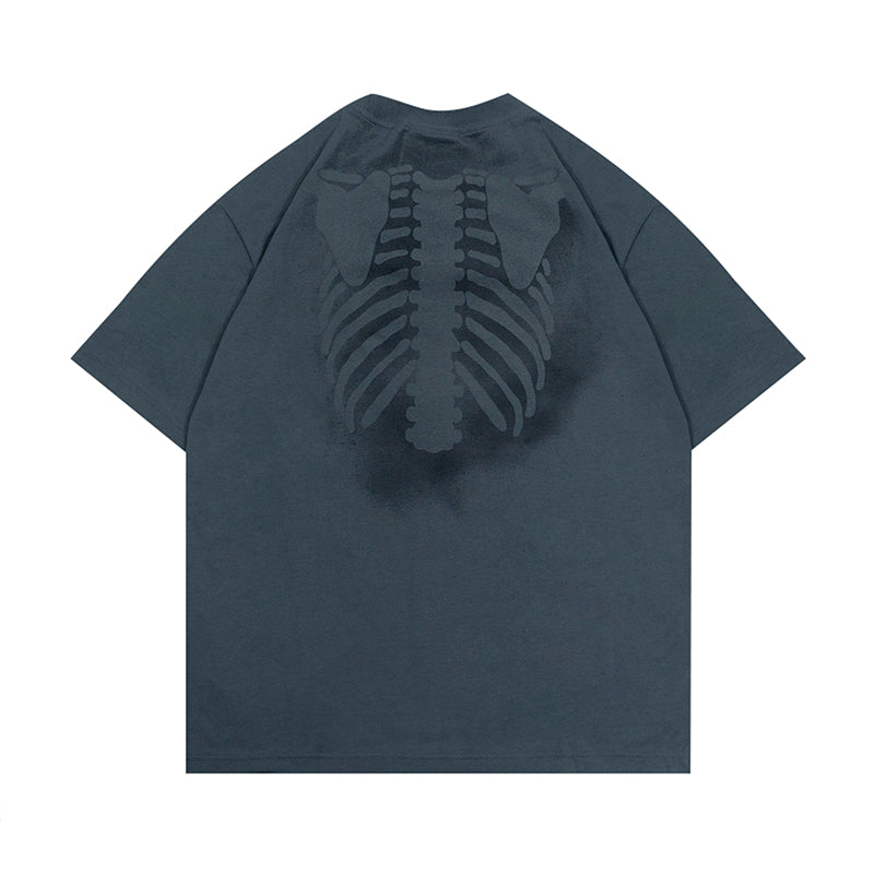 GRAFWU Perspective Bone Fitness Quick-Drying T-Shirts