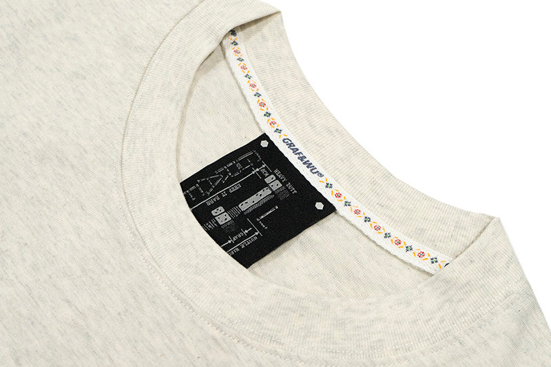 GRAF&WU Floral Giraffe Goddess Print Cozy 100% Cotton T-Shirt