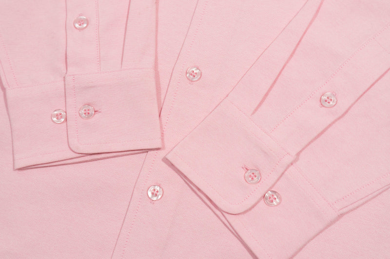GRAFWU Brand Gradient Letter Embroidery Oxford Shirt