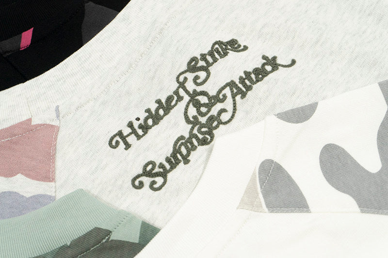 GRAF&WU Hidden Attack Camouflage Loose Raglan Long-Sleeve T-Shirt