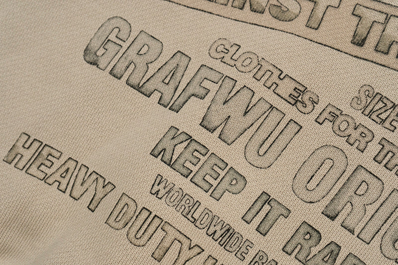 GRAF&WU Vintage AK47 Angel Barn Thick Fleece Zip-up Hoodie