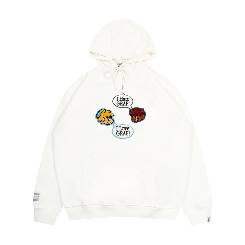 GRAF&WU 9 Relationships Love Family Friend Fleece Hoodie