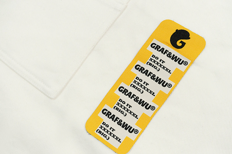 GRAF&WU Shorts Cute Ghost G Letter Logo Shorts Casual Solid Color Cargo Pants Men Women Cotton Shorts Hip-Hop Trend Pants