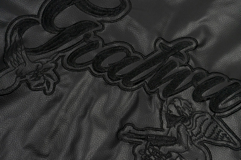 GRAF&WU Racing Gascar Series Retro Leather Jacket