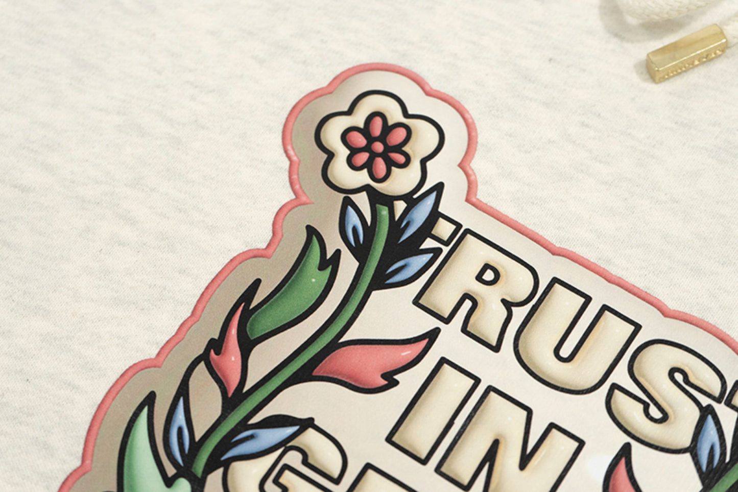 GRAF&WU Expansion Effect Inflatable Visual Printed Fleece Thick Hoodie