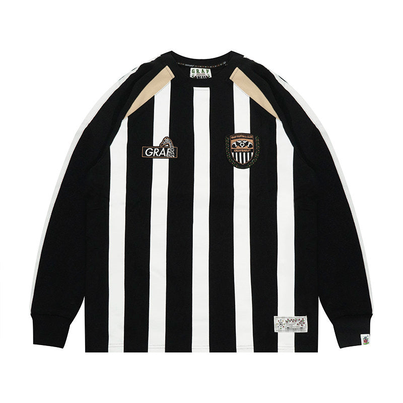 GRAF&WU Football Club Bloke core Floral Embroidery Long-Sleeve T-Shirt