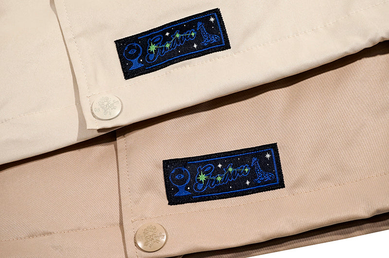 GRAF&WU 12 Signs Hip-hop Lyrics Embroidery Print Windproof Coach Jacket