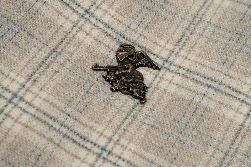 GRAF&WU Leather Collar Luxury Wool Retro Plaid Detroit Jacket