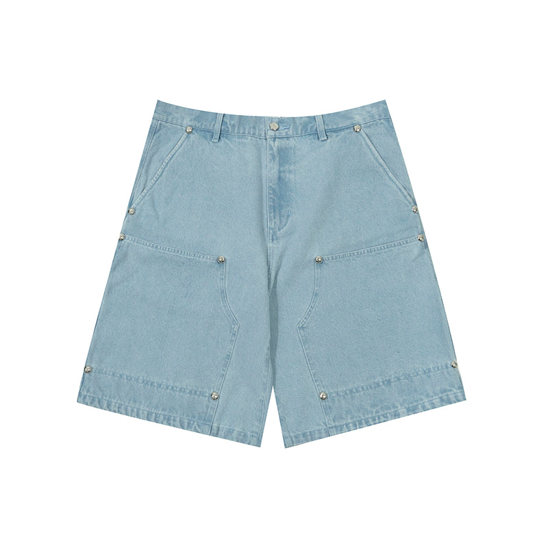GRAF&WU Shorts Cute Ghost G Letter Logo Shorts Casual Solid Color Cargo Pants Men Women Cotton Shorts Hip-Hop Trend Pants