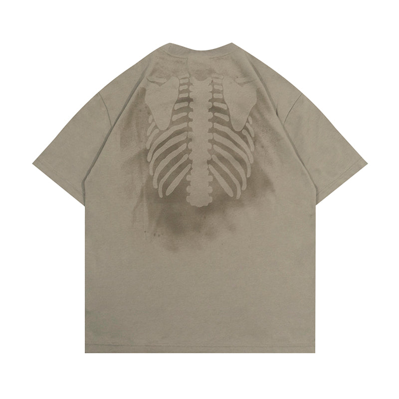 GRAFWU Perspective Bone Fitness Quick-Drying T-Shirts