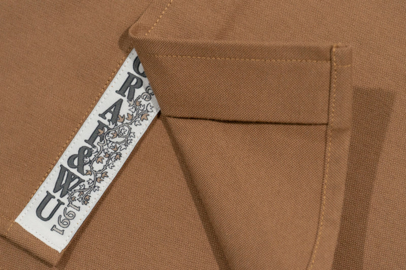 GRAFWU Brand Gradient Letter Embroidery Oxford Shirt