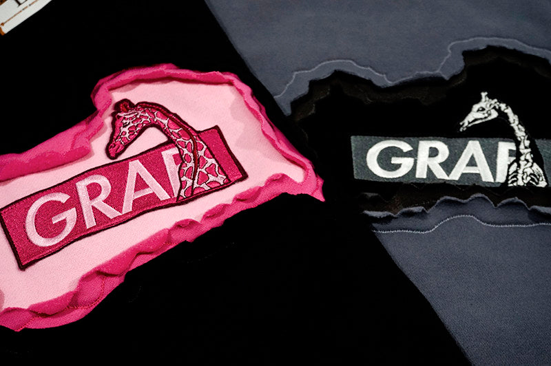 GRAF&WU Classic Erosion 2.0 3D Design Casual Fleece Crew Neck Sweatshirt