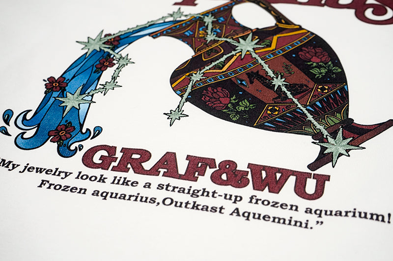 GRAF&WU 12 Signs Rap Lyrics Embroidery Print Long-sleeved Shirt