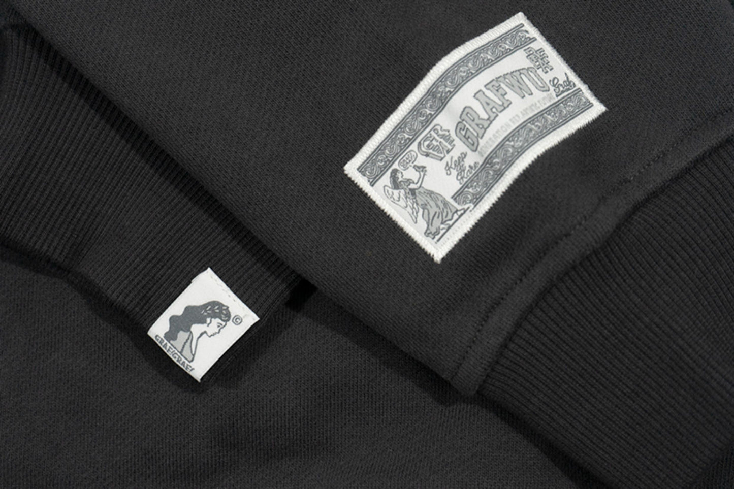 GRAF&WU Expansion Effect Inflatable Visual Printed Fleece Thick Hoodie