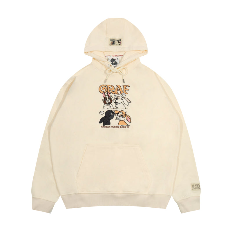 GRAF&WU Street Gossip Series Angel Bunny Doberman Hoodie