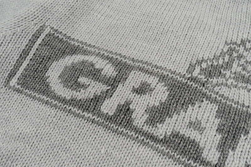 GRAF&WU Giraffe Logo Sweater Knit Zip-Up Coat - Premium Streetwear