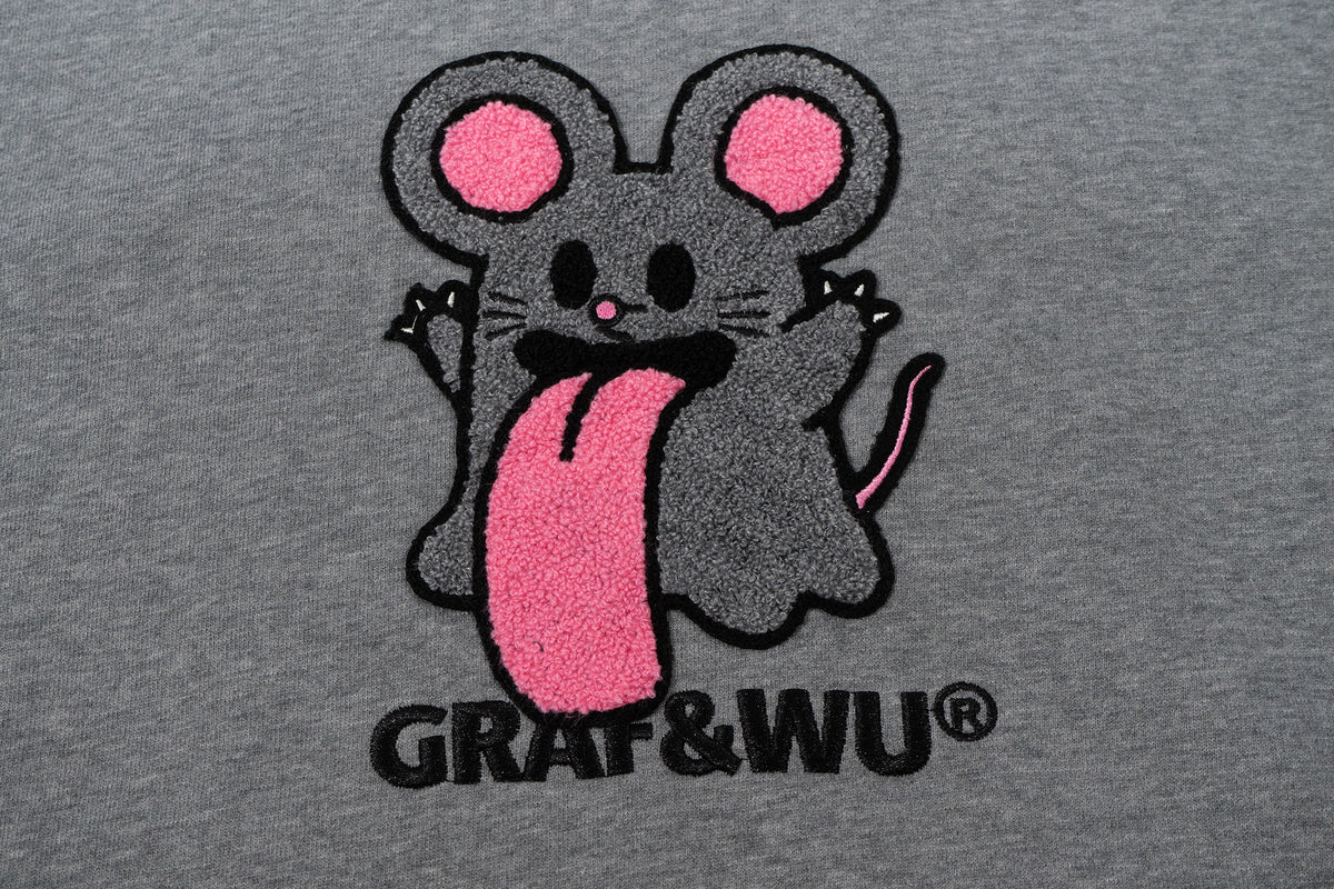 GRAF&WU Chinese Zodiac Character Loose-Fit Hoodie