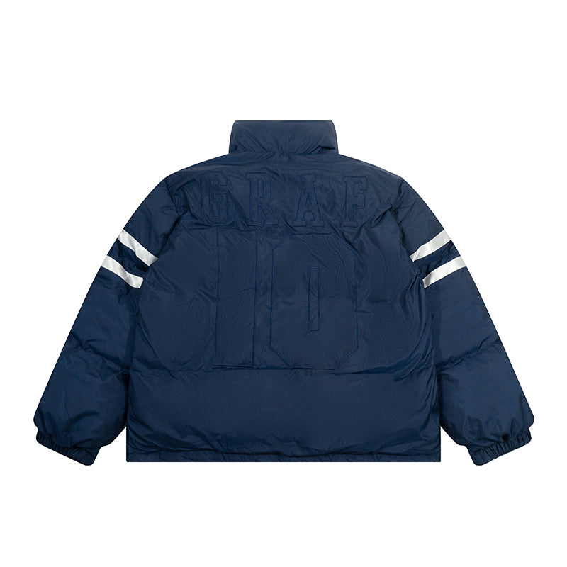 GRAF&WU Blokecore Floral Embroidery Thick Cotton-padded Coat