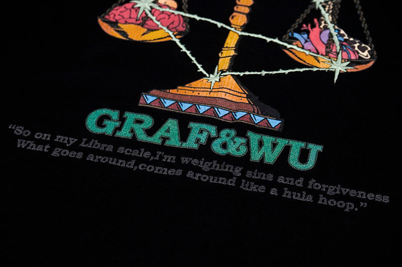 GRAF&WU 12 Signs Rap Lyrics Embroidery Print Long-sleeved Shirt