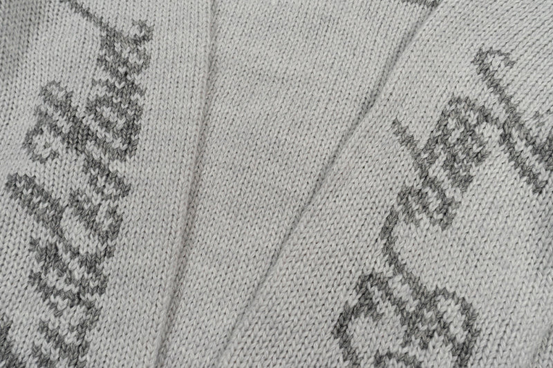 GRAF&WU Giraffe Logo Sweater Knit Zip-Up Coat - Premium Streetwear