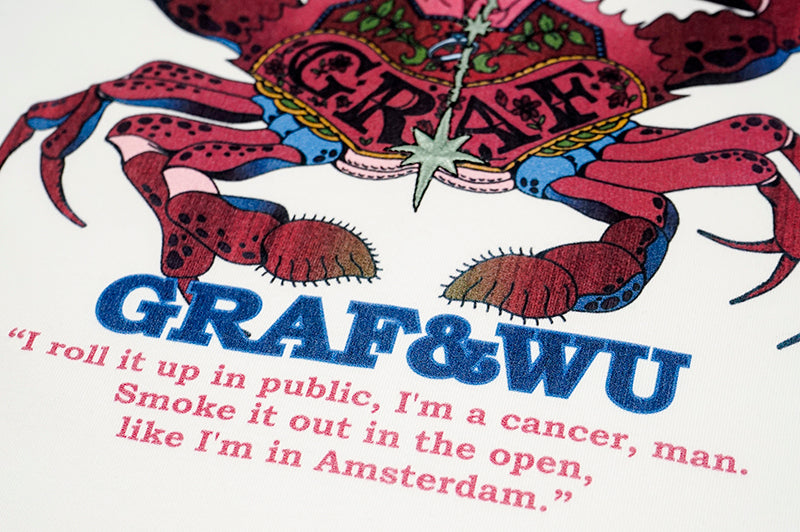 GRAF&WU 12 Signs Rap Lyrics Embroidery Print Long-sleeved Shirt