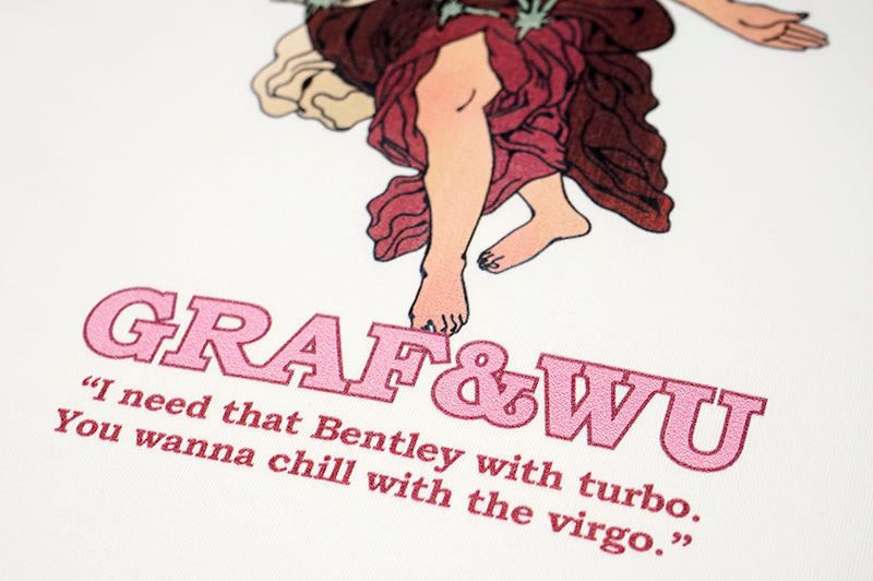 GRAF&WU 12 Signs Rap Lyrics Embroidery Print Long-sleeved Shirt