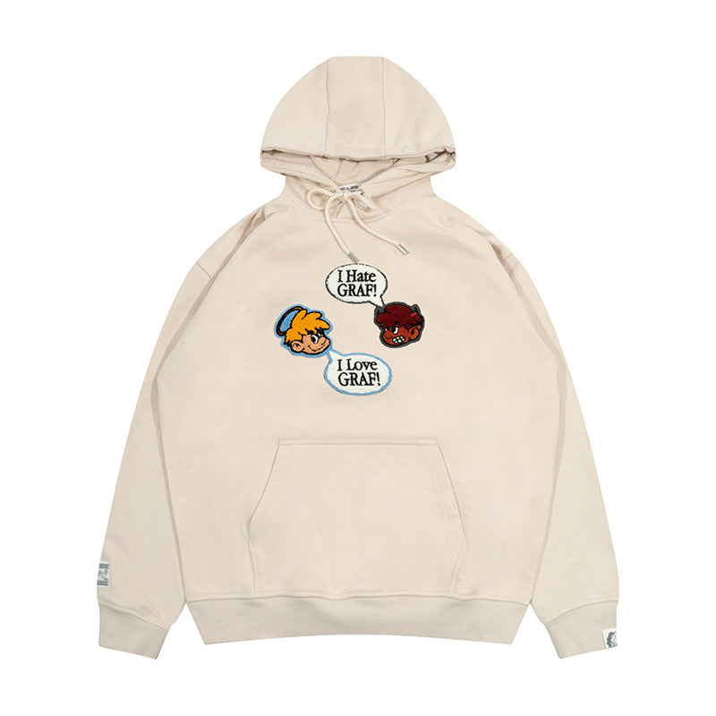 GRAF&WU 9 Relationships Love Family Friend Fleece Hoodie