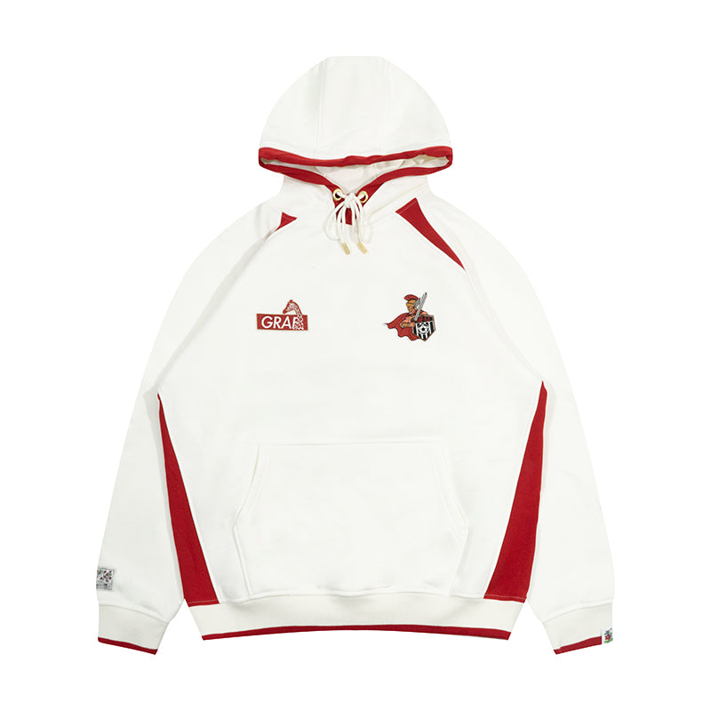 GRAF&WU Blokecore Football Team Floral Angel Devil Fleece Hoodie