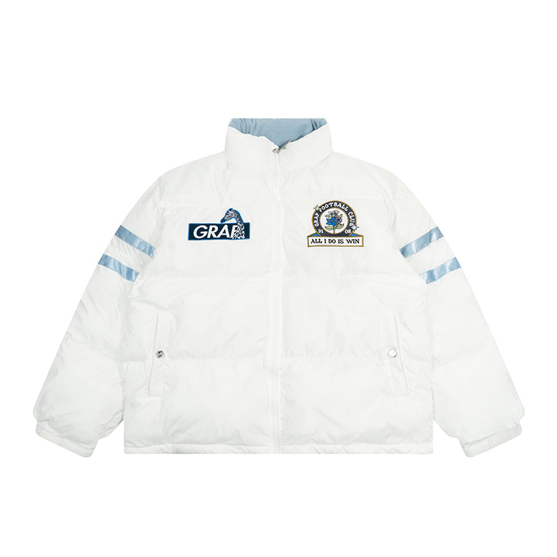 GRAF&WU Blokecore Floral Embroidery Thick Cotton-padded Coat